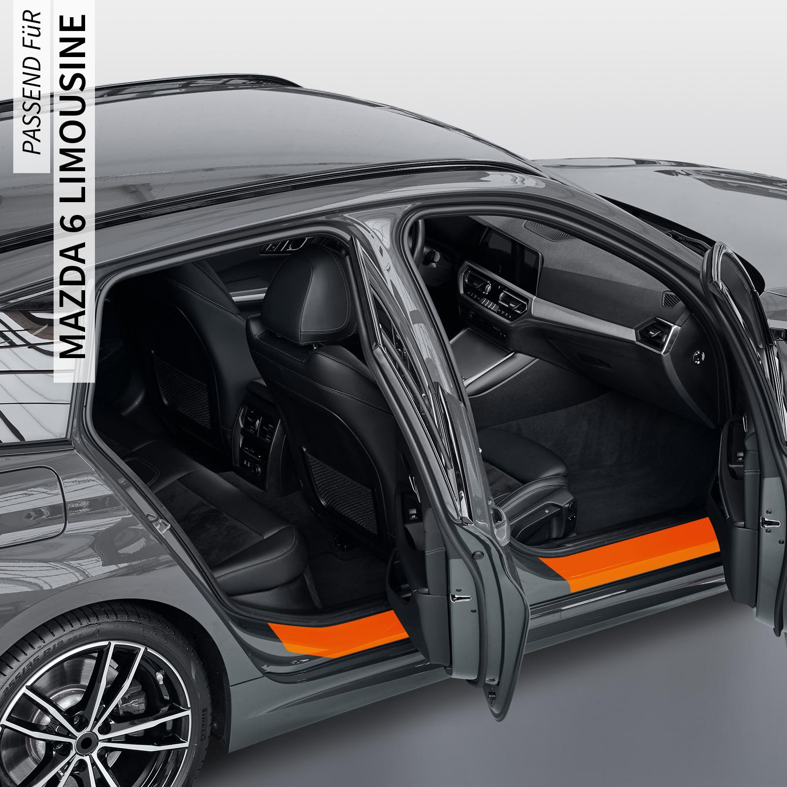 Einstiegsleistenschutzfolie für Mazda 6 Limousine (III) Typ GJ, ab BJ 10/2012 + Facelift
