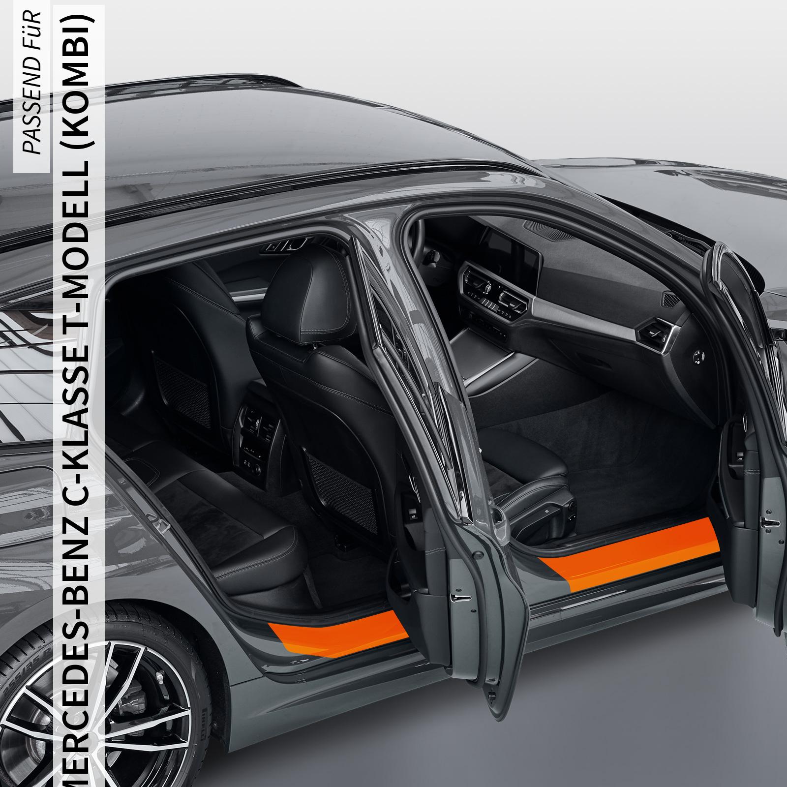 Einstiegsleistenschutzfolie für Mercedes-Benz C-Klasse T-Modell (Kombi) Typ S204, BJ 2008-2014