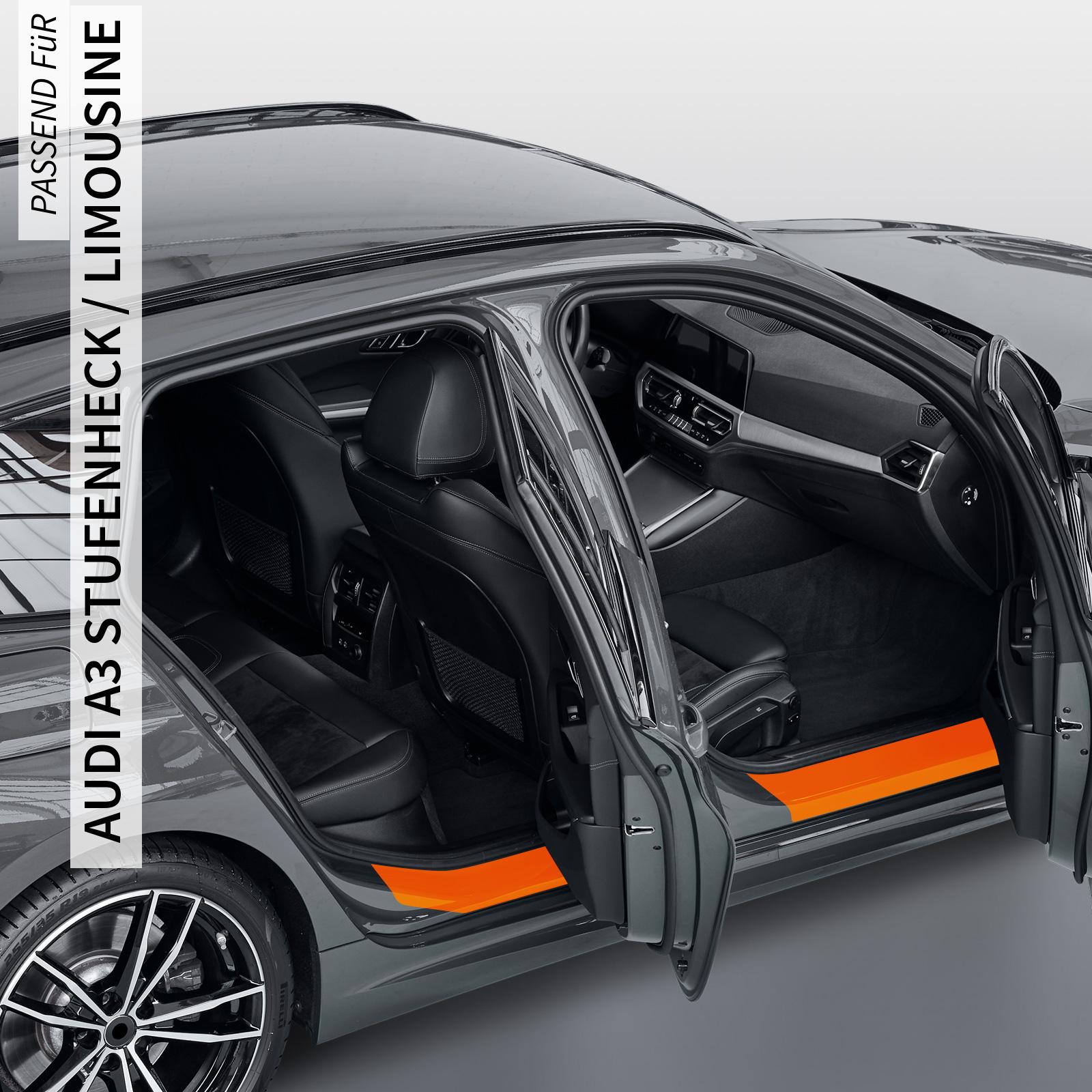 Einstiegsleistenschutzfolie für Audi A3 Stufenheck / Limousine Typ 8Y, ab BJ 07/2020