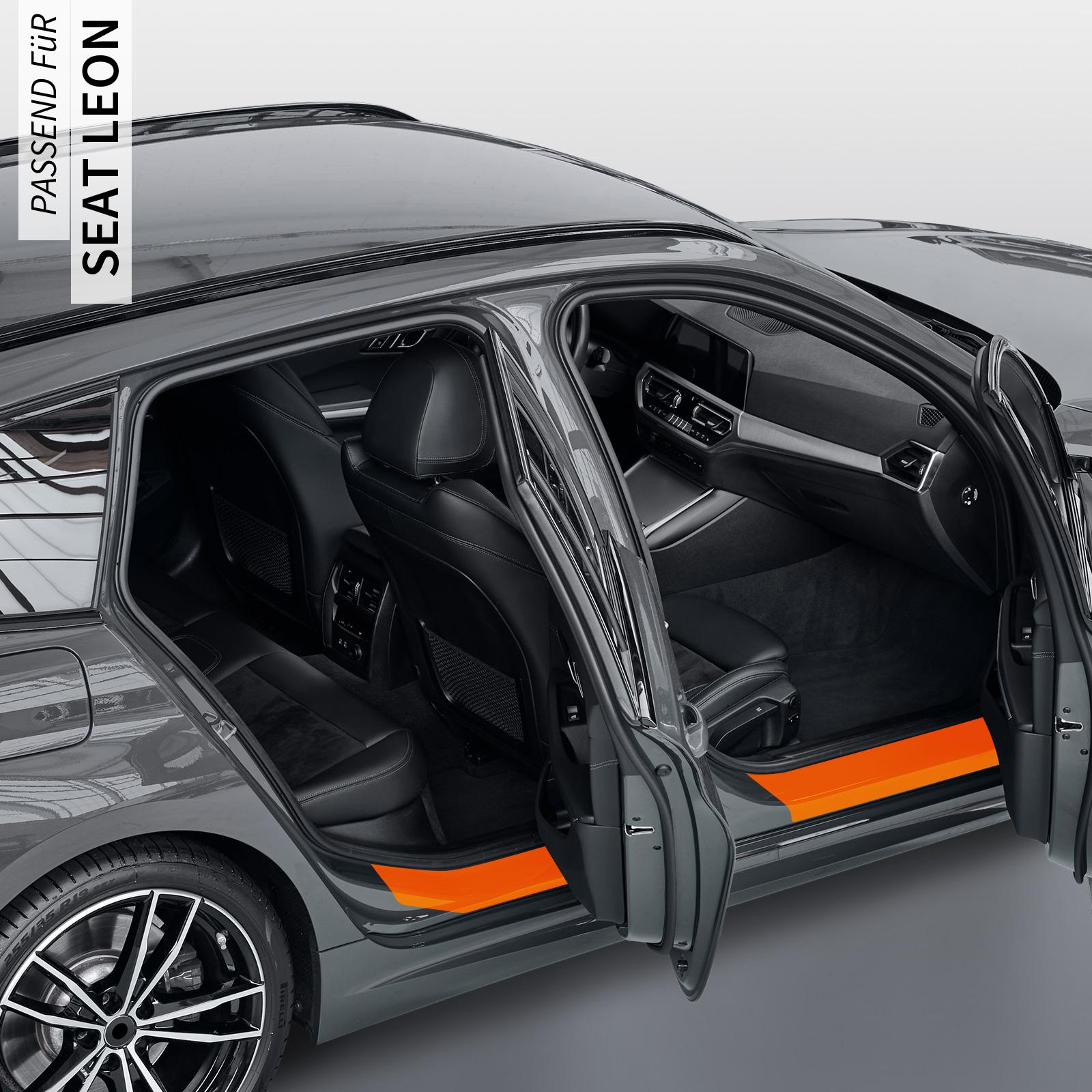 Einstiegsleistenschutzfolie für Seat Leon Typ 1P, Facelift, BJ 2009-2012