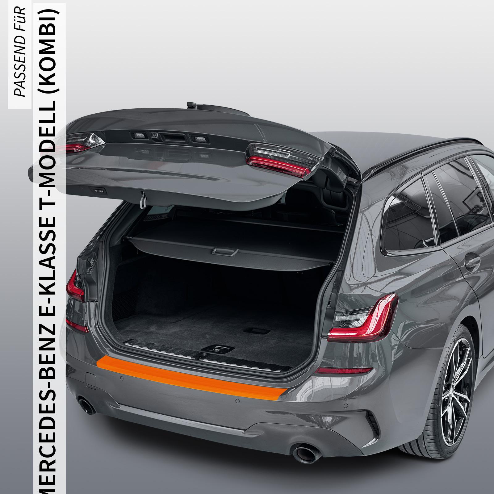 Ladekantenschutzfolie - Schwarz Carbon-Optik Matt für Mercedes-Benz E-Klasse T-Modell (Kombi) Typ S212, BJ 10/2009-2016