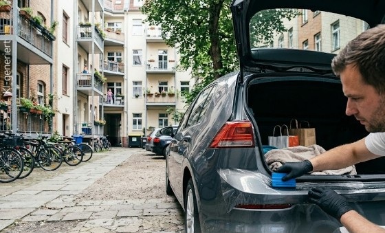 Folieren oder lackieren: transparente Lackschutzfolie auf Ladekante als günstige Alternative zur Nachlackierung