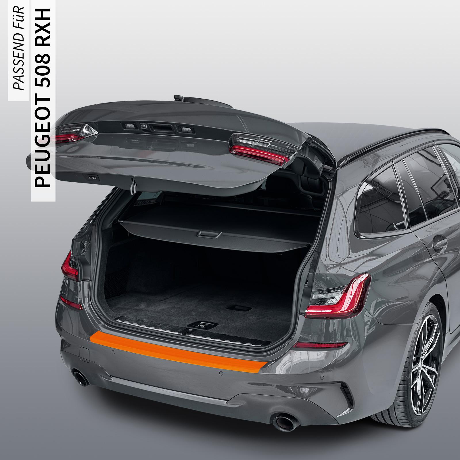 Ladekantenschutzfolie - Transparent Glatt Hochglänzend 150 µm stark für Peugeot 508 RXH Facelift, BJ 09/2014-06/2019