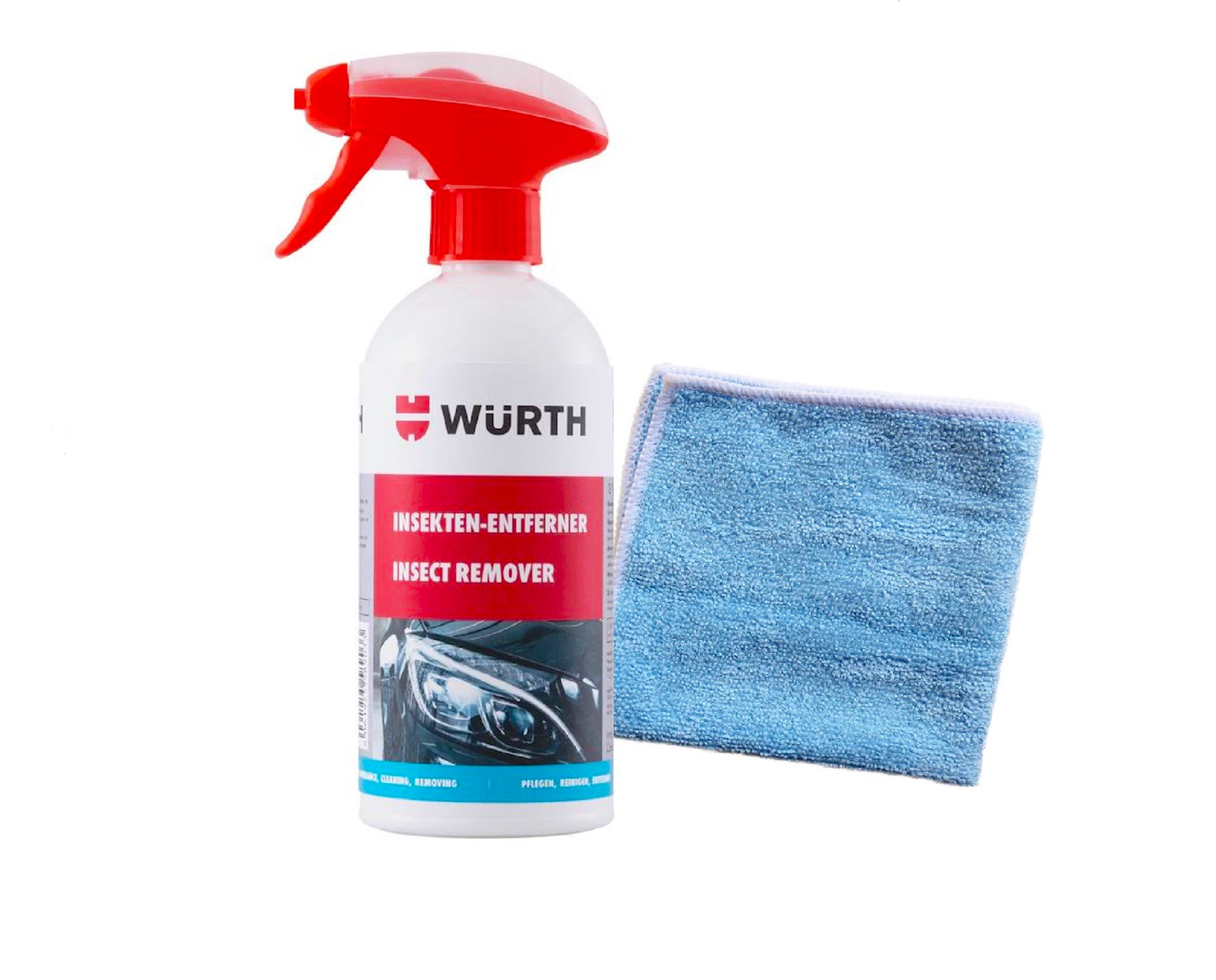 WÜRTH- Insektenentferner mit Spezial-Schaum-Formel + 1 Microfasertuch Classic Gratis