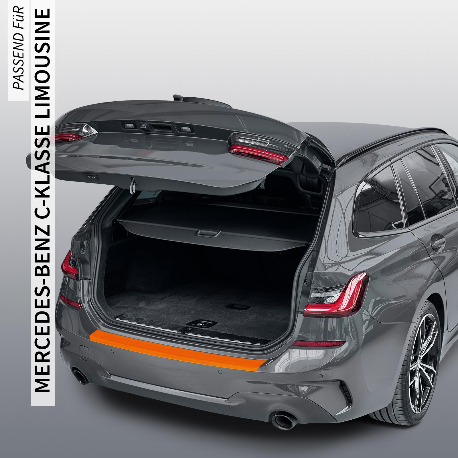 Ladekantenschutzfolie - Transparent Glatt MATT 110 µm stark  für Mercedes-Benz C-Klasse Limousine Typ W204, BJ 2007-2013
