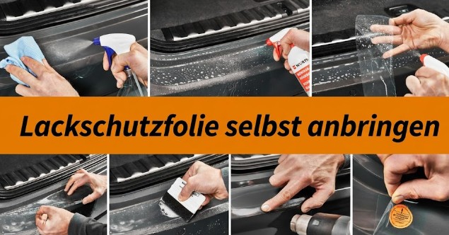 Reinigung der Lackfläche vor dem Anbringen der Lackschutzfolie fürs Auto